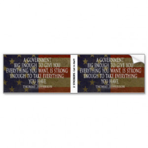 Limited Government Bumper Stickers