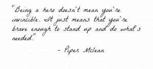 Piper Mclean quote | songs and quotes