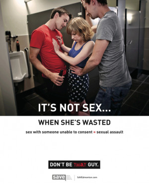 It's not sex...when she's wasted