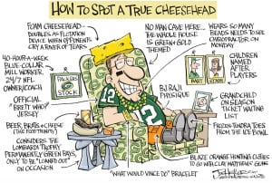 Steelers vs. Packers Cartoons