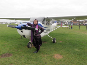 ... she will fly across the English Channel at the Headcorn Aerodrome