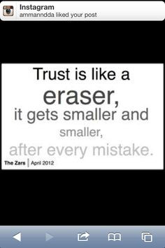 Trust Like Eraser Quotes...