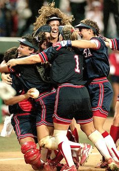 seat for this one! U.S. Dominates As Softball Debuts (1996) Softball ...