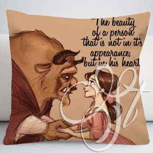 disney beauty and the beast quotes - 004 Square Pillow Case on Etsy, $ ...