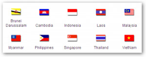 South East Asia Flags
