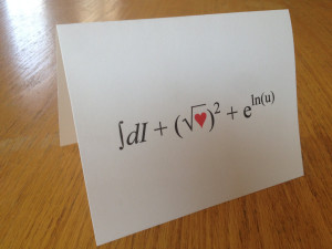 Cute Nerdy Love Quotes I love you greeting card