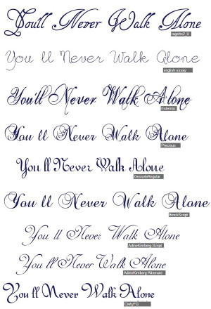 Home Quotes Phrases You Ll Never Walk Alone Sticker