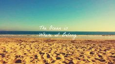 ... to me! #ocean #beach #california #quote #theoceaniswhereibelong More