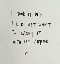 Some things are too heavy to carry. Lighten your load.