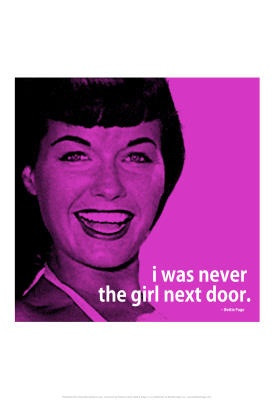Bettie Page Girl Next Door iNspire 2 Quote Poster - 13x19 $5.80 # ...