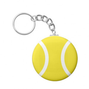 Tennis ball key chain