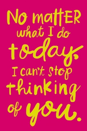 Can't Stop Thinking About You