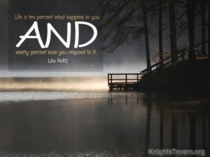 ... Lou Holtz inspirational quote desktop wallpaper (click to download