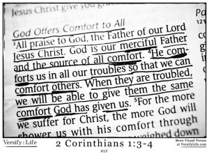 ... comfort others. When they are troubled, we will be able to give them
