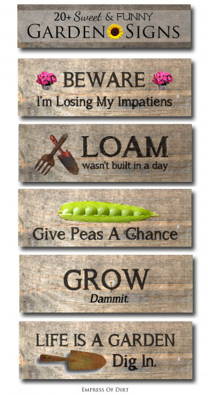 Funny Garden Signs 20 sweet and funny garden sign