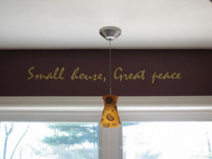 Small house kitchen wall quotes photo apartment interior design