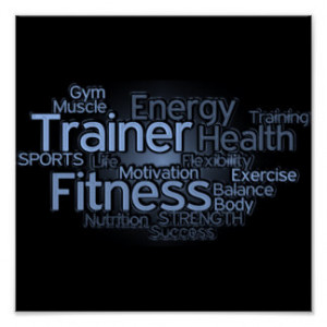 Personal Trainer or Fitness Center Poster