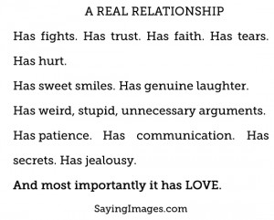 Real Relationship: Quote About Real Relationship ~ Daily Inspiration
