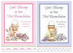 God's Blessings on your first Reconciliation Card