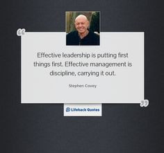Daily Quote: What is Effective Leadership? Effective leadership is ...