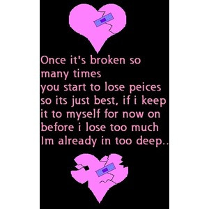 Broken heart sayings image by girliegirl26x on Photobucket
