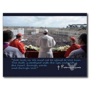 Pope Francis Quote Papa Francisco Palabras Post Card