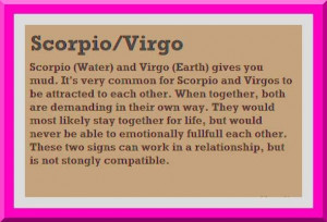 Virgo #Compatibility #Scorpio #Quote #Zodiac #Astrology For more ...