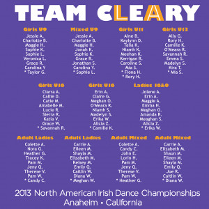 Cleary Irish Dance – Tshirt + Logo Design