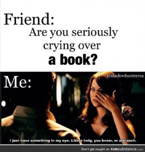 me reading any book really- DIVERGENT! THE FAULT IN OUR STARS!!