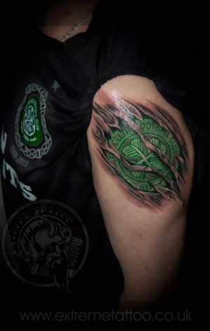 Celtic football club badge tattoo,Gabi Tomescu.Extreme tattoo&piercing ...