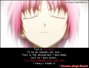 Iwasawa - Angel Beats! Well this was one of the many heartbreaking ...