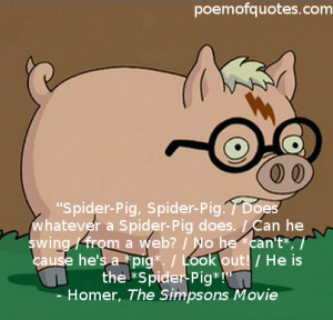 ... following are some great hilarious quotes from The Simpsons Movie