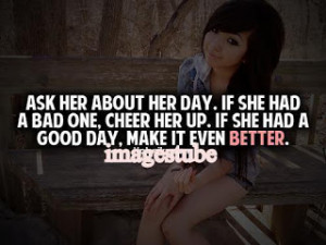 Cheer Up Quotes For Her A bad one, cheer her up.