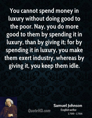 Samuel Johnson Money Quotes
