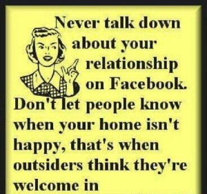 Never Talk Down About relation