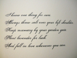 practical magic quotes love spinning