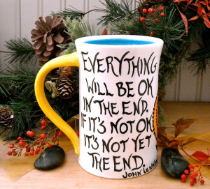 ... Poppy, Birds John Lennon Quote It's OK Tea Cup. $54.00, via Etsy