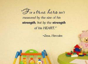 ... Zeus, Hercules Disney Vinyl wall art Inspirational quotes and saying