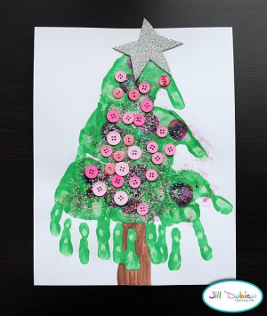 Handprint Christmas trees