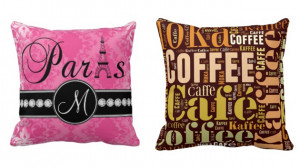 Words and Quotes on 15 Throw Pillow Designs