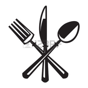 spoon-and-fork-crossed-16258718-monochrome-illustrations-set-of-knife ...
