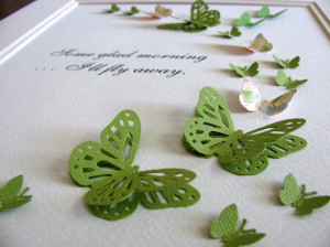 3D Butterfly Word Art. Short Poem with Person's Name or Quote, Bible ...