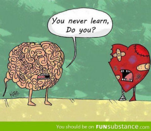 Will you ever learn, heart?
