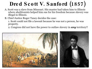Dred Scott V Sandford Dred scott v sanford 1857