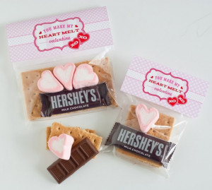 My Heart Melts for You” Valentine’s Day S’mores Idea