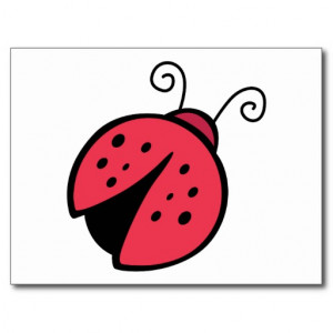 Lady Bug - Good Luck Insect Bugs Postcard