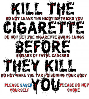 stop smoking ads -Please saved yourself