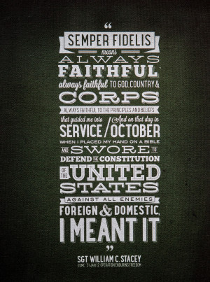 Marine Corps Motto Semper Fi