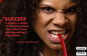 ... down after others have said something's impossible.