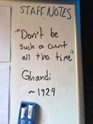 Totally legit Gandhi quote…